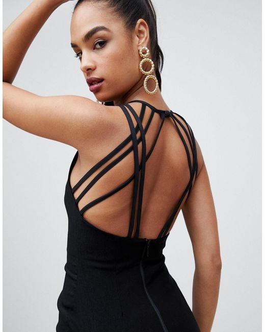 vesper strappy back midi dress