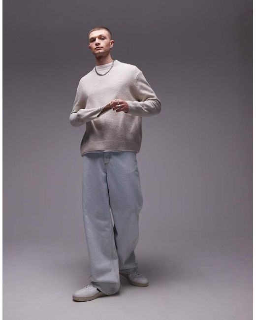 ARKET Gray Knitted Crew Neck Jumper for men