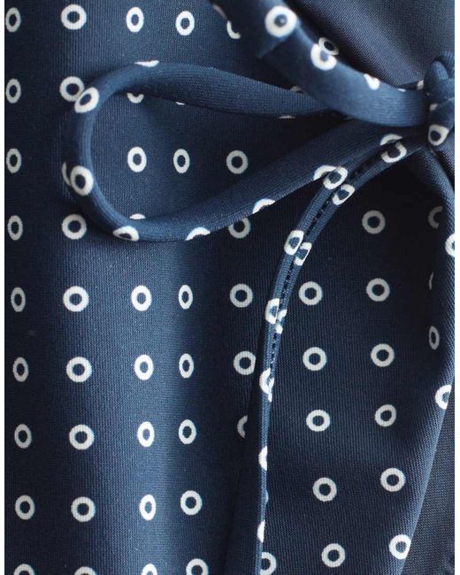 & Other Stories Blue Mix And Match Tie Side Bikini Bottom With Padding