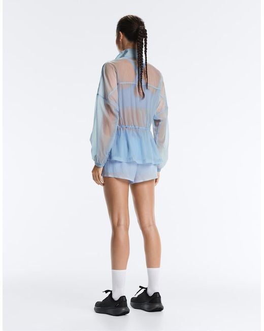 Oysho Blue Lightweight Track Jacket