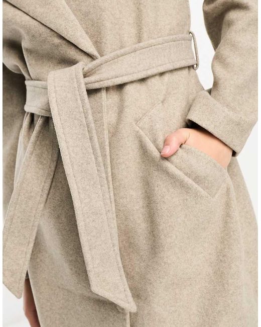 Vero Moda Blue Belted Formal Midi Coat