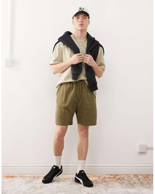 Weekday Jersey Short in het Natural voor heren
