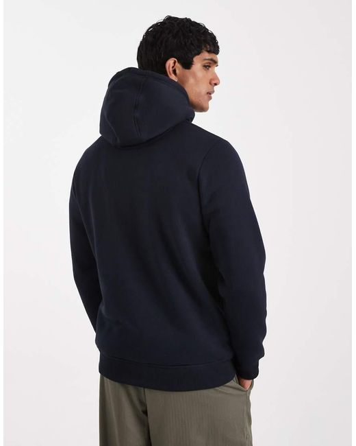 Brave Soul Hoodie Met Contrasterende Trekkoorden in het Blue voor heren