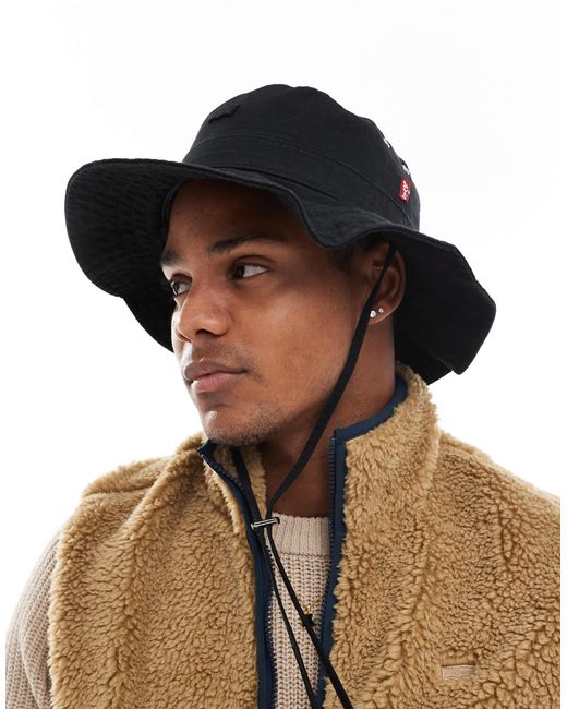Bob style pêcheur avec logo Levi's pour homme en coloris Black