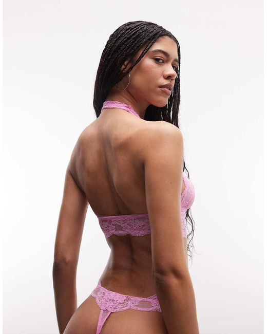 ASOS Red Lola Lace Thong