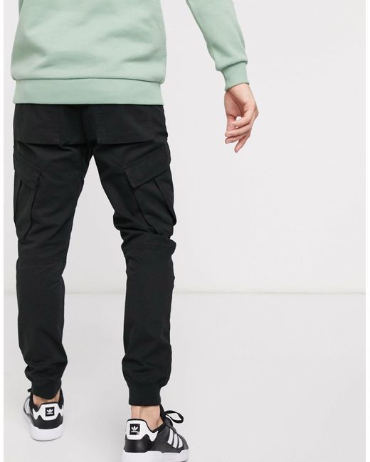 river island black cargo pants