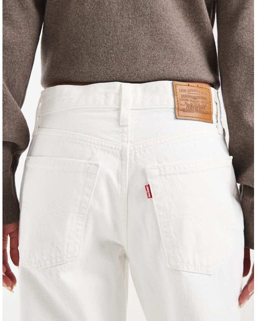 Levi's White Loose Bootcut Jeans