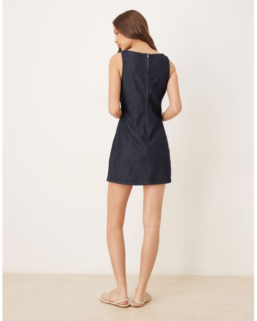 ASOS Blue – mini-etuikleid aus denim