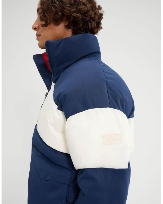 Ellesse Blue Bondone Long Sleeve Padded Jacket for men