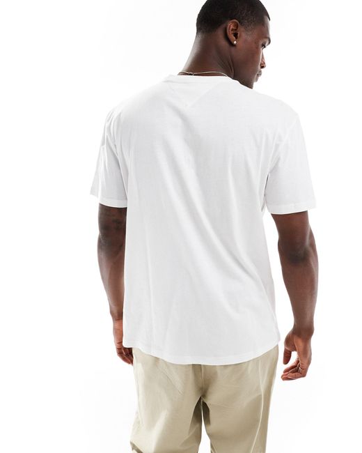 Tommy Hilfiger White Dna Box Logo T-shirt for men