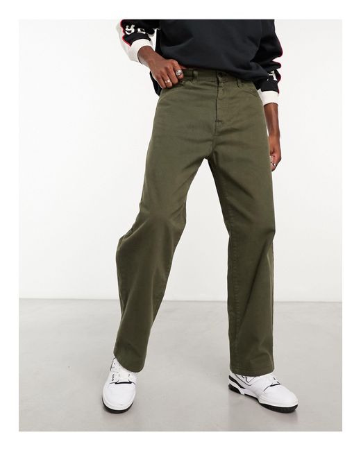 Pantalones s Carhartt de hombre de color Green