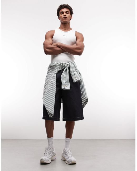 BLKVIS White Script Logo Vest for men