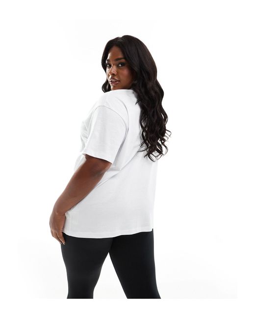 ASOS 4505 White Curve Icon Oversized T-shirt With Quick Dry
