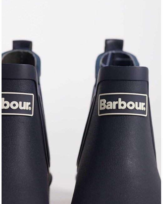 Barbour Blue Wilton Chelsea Wellington Boot