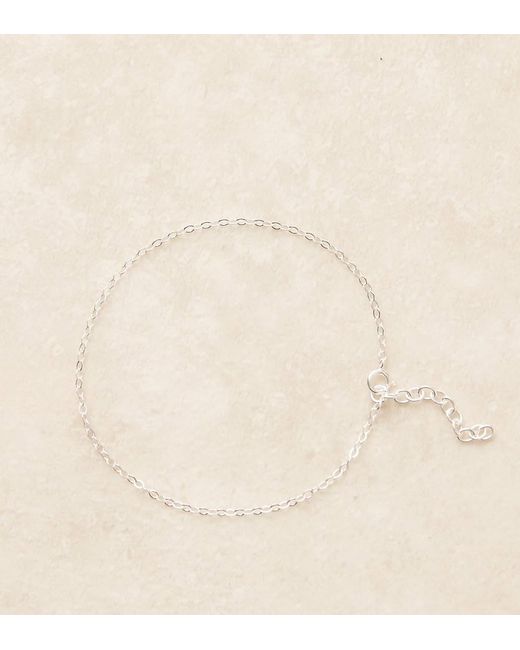 Bracciale A Catenina Con Maglie Ovali di ASOS in Natural da Uomo