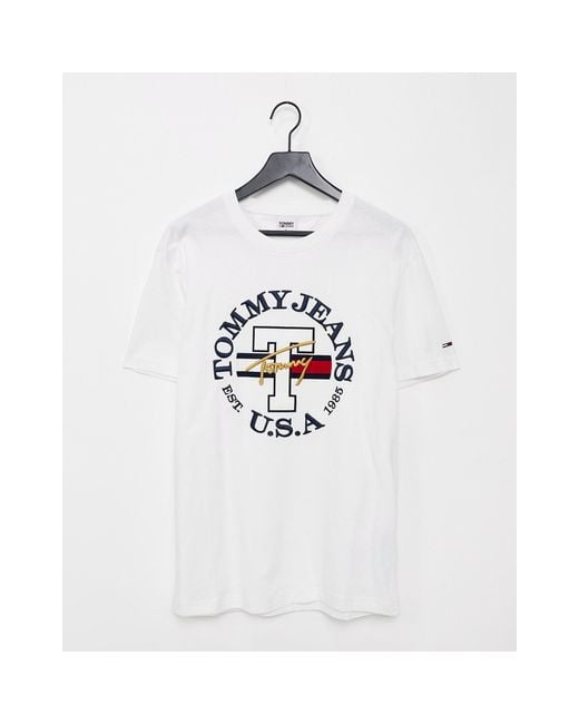 Camiseta blanca con logo circular timeless Tommy Hilfiger de hombre de  color Blanco | Lyst