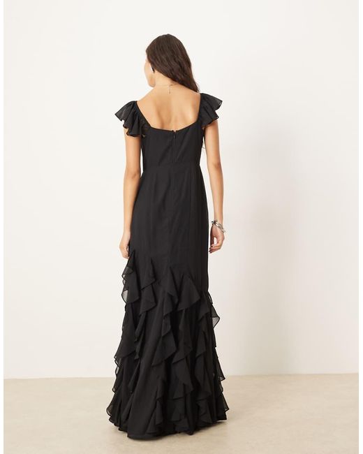 dark blue long dresses A-Line Tulle Sequin Prom Dark Blue Long Prom Dr PLAID Colour:Dark Chocolate HAWEE Princess Dress Up