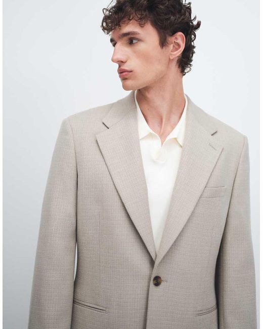 ASOS Gray Slim Suit Jacket for men