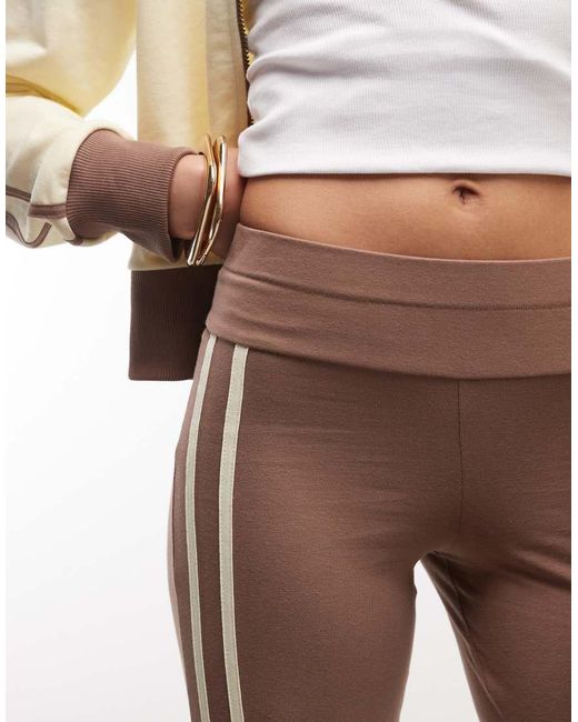 Collusion Natural Fold Over Sporty Capri Co-ord