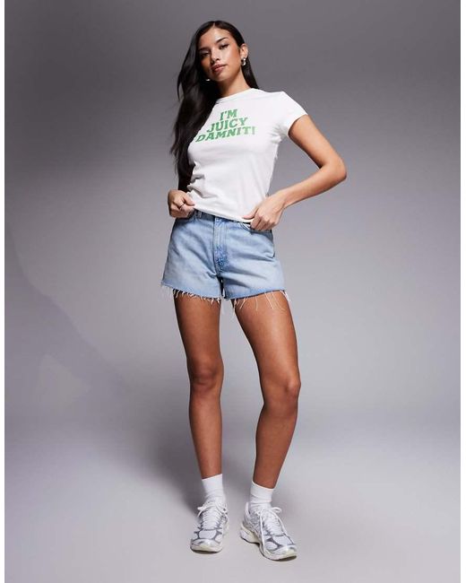 Juicy Couture Green Hilton I'M Juicy Logo T-Shirt