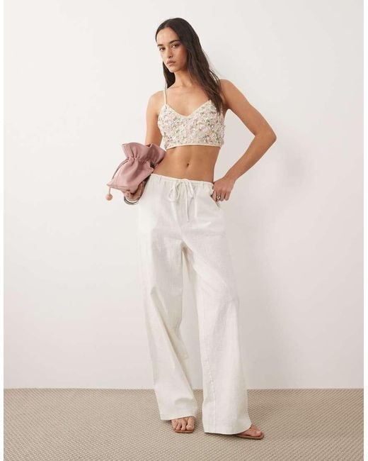 Miss Selfridge Multicolor Premium Floral Embellished Bralette