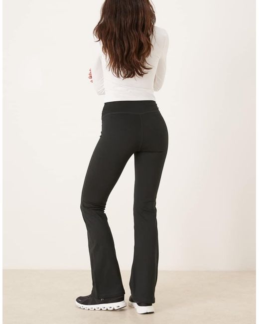 Hollister White Gilly Hicks V Waist Flare Trousers