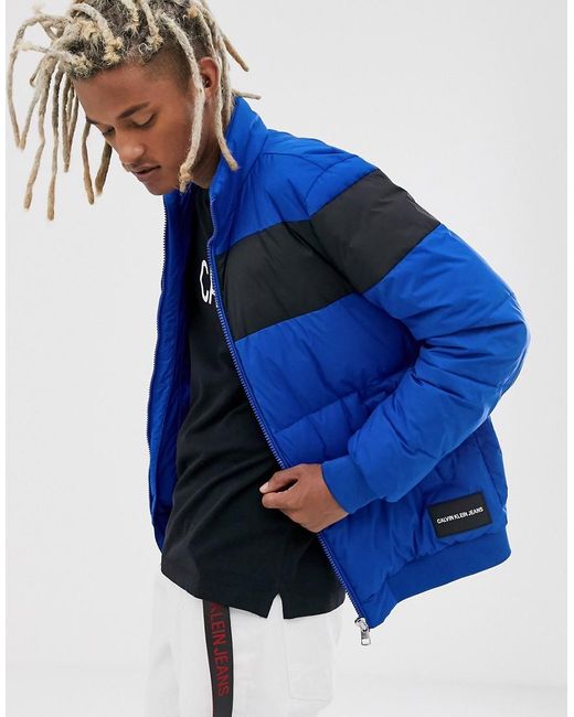 Calvin Klein Denim Puffer Jacket in 