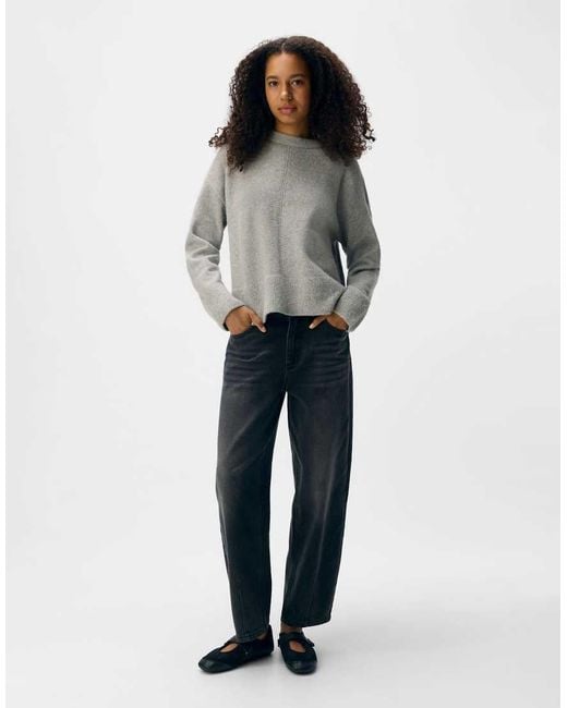 Jersey Gris Claro Jaspeado De Object de color Gray