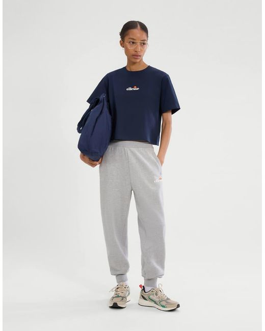 Ellesse Blue Silinto 2 Cropped Tee