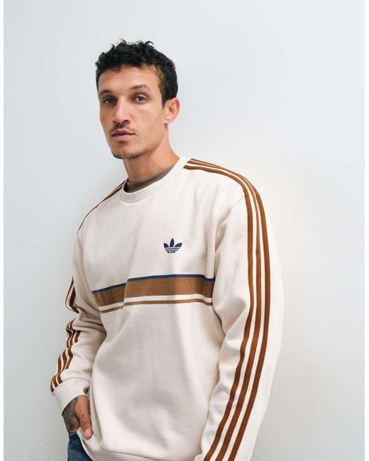Adidas Originals Gray Retro Sweatshirt for men