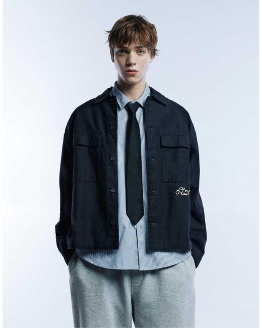 Stwd di Pull&Bear in Blue da Uomo