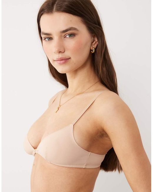 ASOS Natural Carla Smoothing Triangle Bra