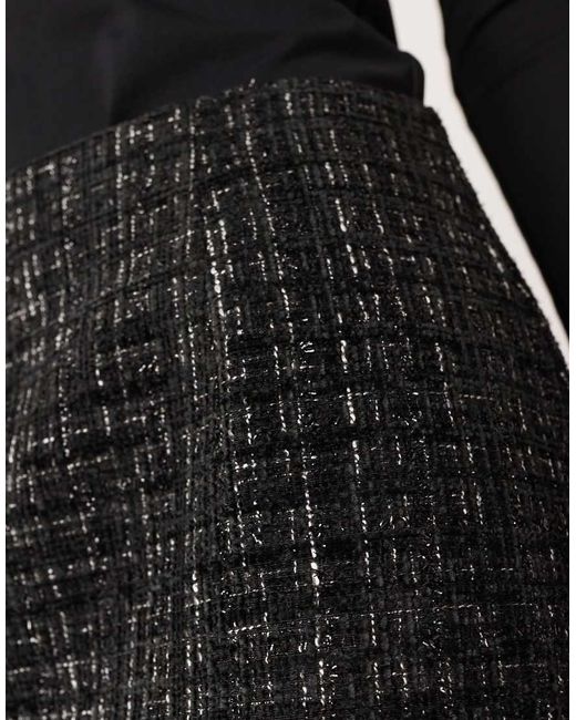 ASOS Natural Boucle Mini Skirt