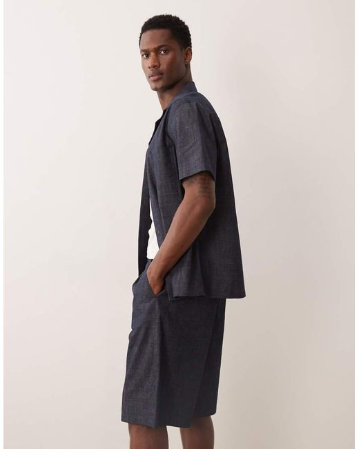 ASOS Blue Loose Lightweight Denim Jorts for men