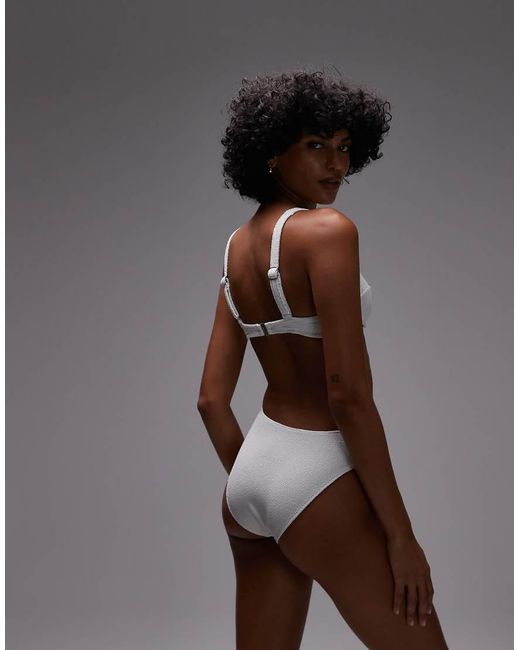 ARKET Brown Mix & Match Crinkle Bubble Wire Bikini Top