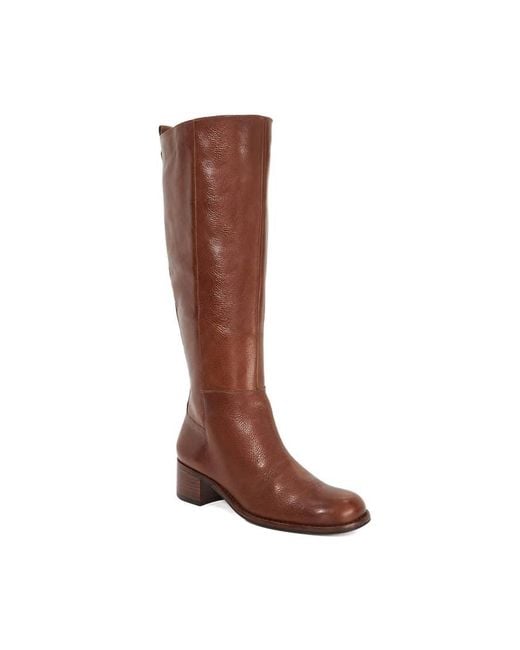 Dune Brown Turner Knee High Boots