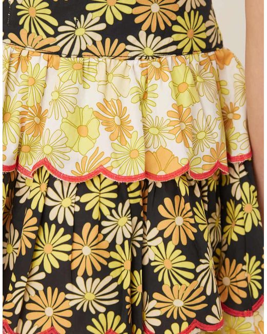 Collective The Label Yellow Rara Mini Skirt