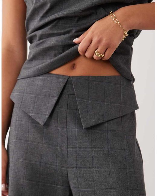 ASOS Gray Tailored Overlay Co-Ord Trouser