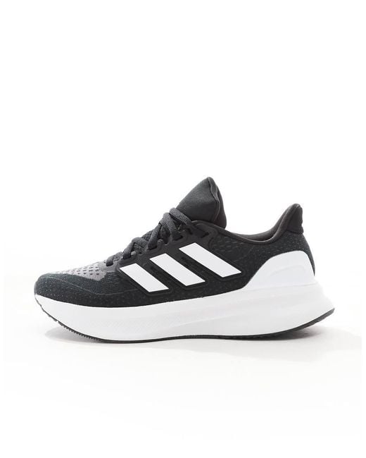 Black adidas running trainers deals