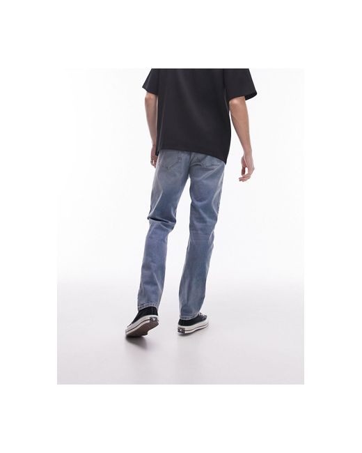 Topman Blue Slim Jeans for men