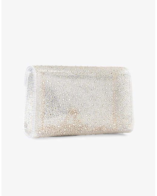 Carvela Kurt Geiger White Positano Vinyl Clutch