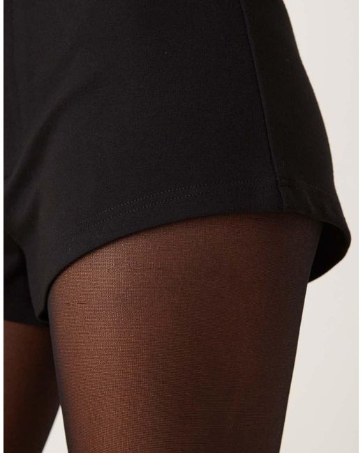ASOS Red Premium Ponte Smart Hotpant Shorts