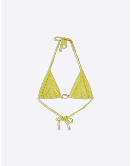Bershka Orange Triangle Bikini Top