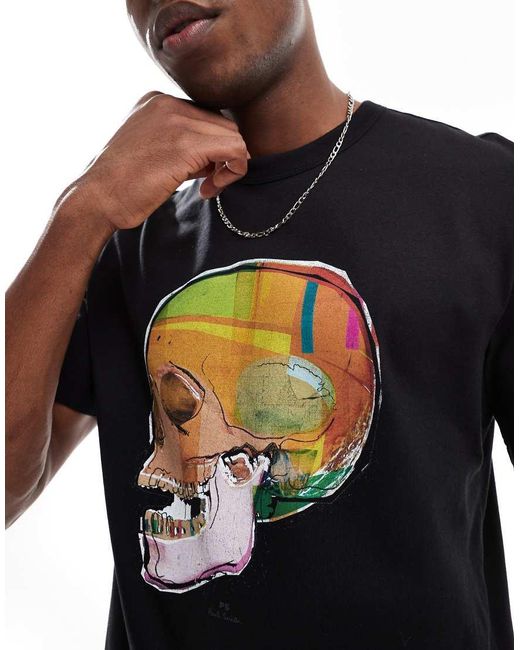 Paul Smith T-Shirt Met Schedel-Logoprint in het Blue voor heren