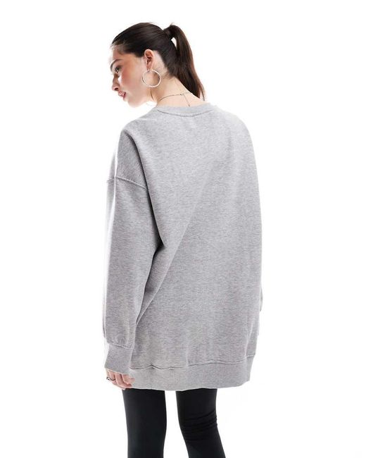 Monki Gray Oversized Sweatshirt