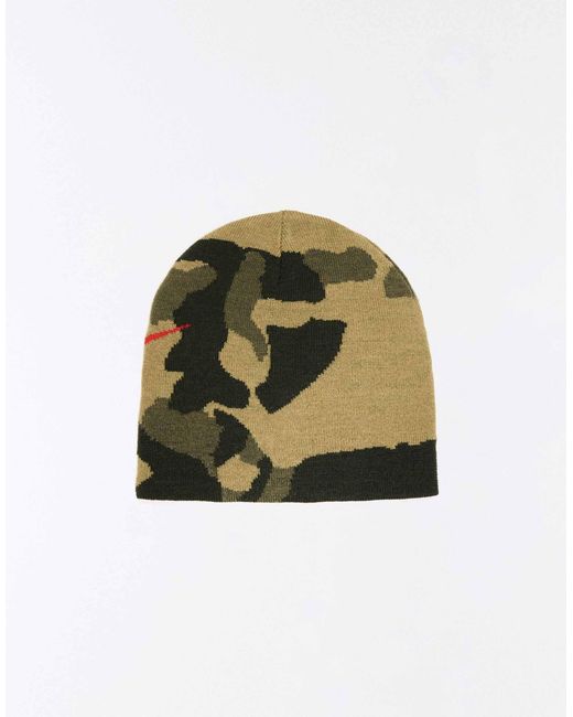 Bershka Strickmütze mit stern in Red für Herren