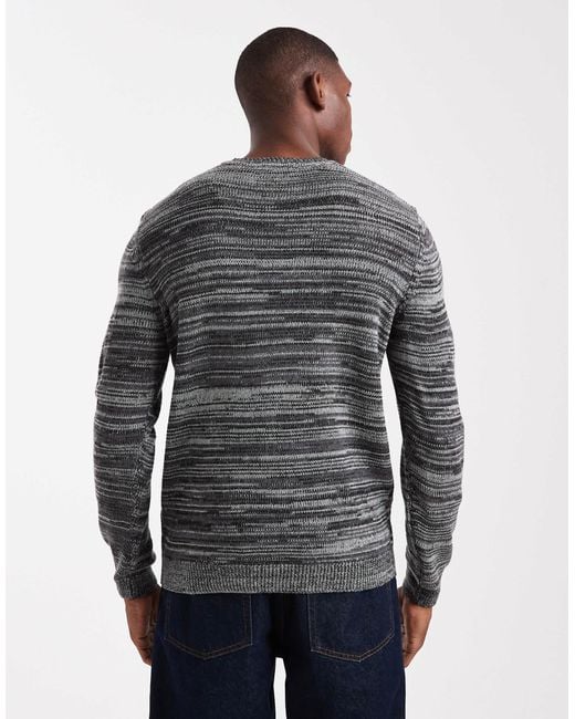 Only & Sons – gestreifter strickpullover in Blue für Herren