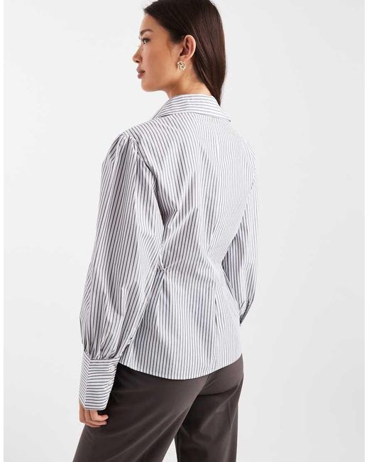 ASOS Gray Wrap Shirt