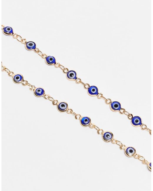 ASOS White Sunglasses Chain With Eye Detail