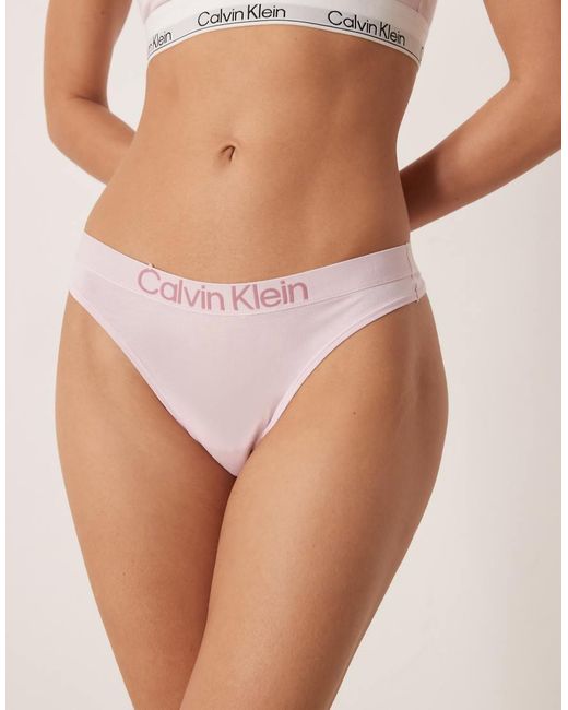 Calvin Klein Pink Extra Soft Cotton Thong
